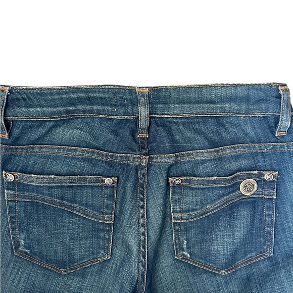 ROBERTO CAVALLI DIAMOND/ RHINESTONES EMBELLISHED BLUE JEANS SIZE IT40/US Medium - Picture 6 of 12